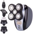 thumbnail image 1 of Kit de afeitado y cuidado eléctrico 5 en 1 para hombres: barba de cinco cabezas, maquinilla de afeitar para una apariencia calva perfecta, inalámbrica y recargable, 1 of 7