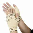 thumbnail image 1 of Magnetic Arthritis Therapy Fingerless Health Compression Gloves for Compression and Massaging Relief 2Pairs, 1 of 6