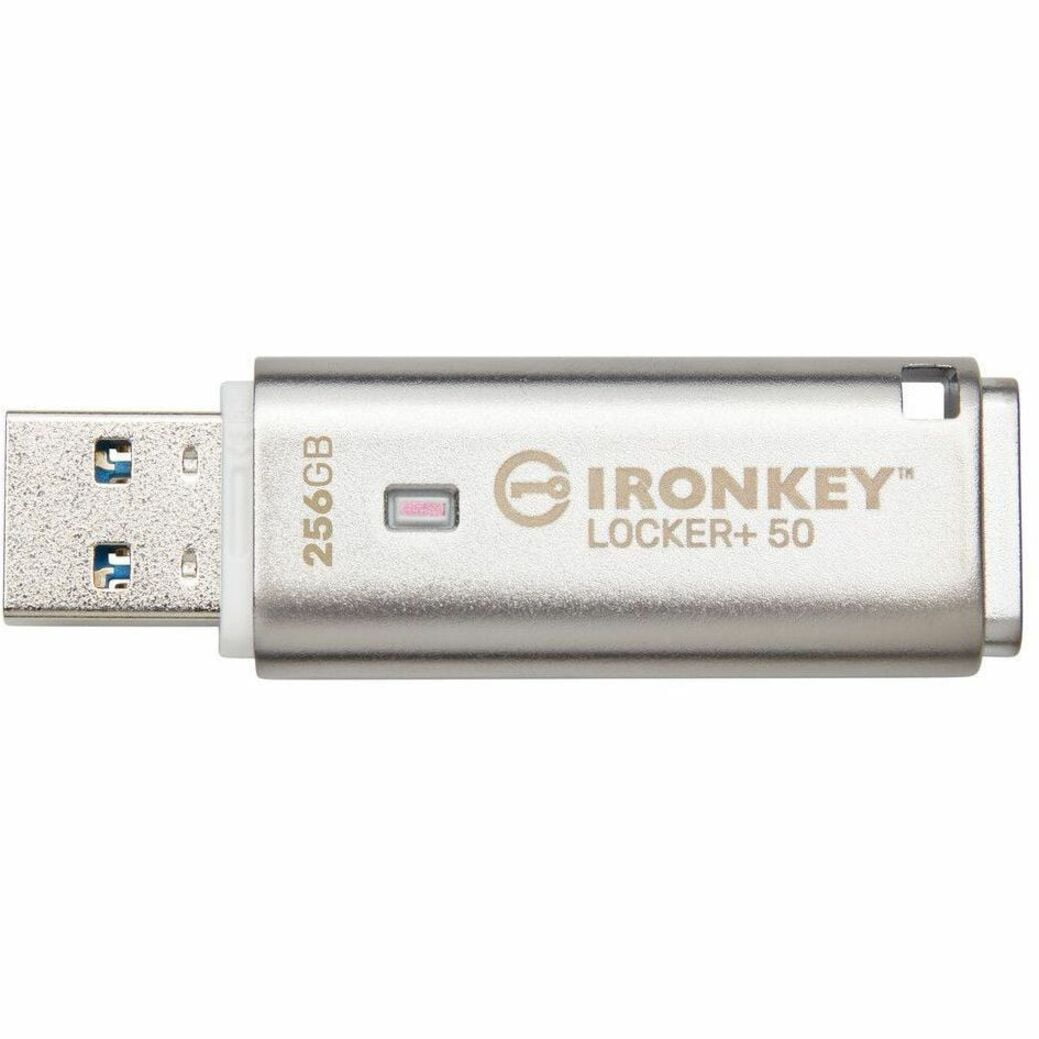 Kingston IronKey+ 50 256GB USB 3.2 [Gen 1] Type A Flash Drive (iklp50-256gb)