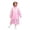 ZA-Pink-frostluinai women raincoat, variant on Boys Girls Long Rain Coat Extra Thick Hooded Waterproof for Kids Students Loose Cuffs Portable Hiking Ages 3-14Y