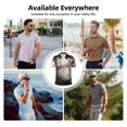 thumbnail image 6 of Daiia Baseball Breaking Glass Pattern Men’s Polo Shirts,Solid Deck Shirt,Classic Fit, Breathable Cotton Polo for Casual and Sport Wear-XX-Large, 6 of 7
