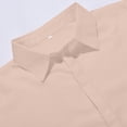 thumbnail image 5 of QHFBli Mens Short Sleeve Dress Shirts Solid Color Regular Fit Shirt Casual Button Down Business Shirts with Pocket, 5 of 6