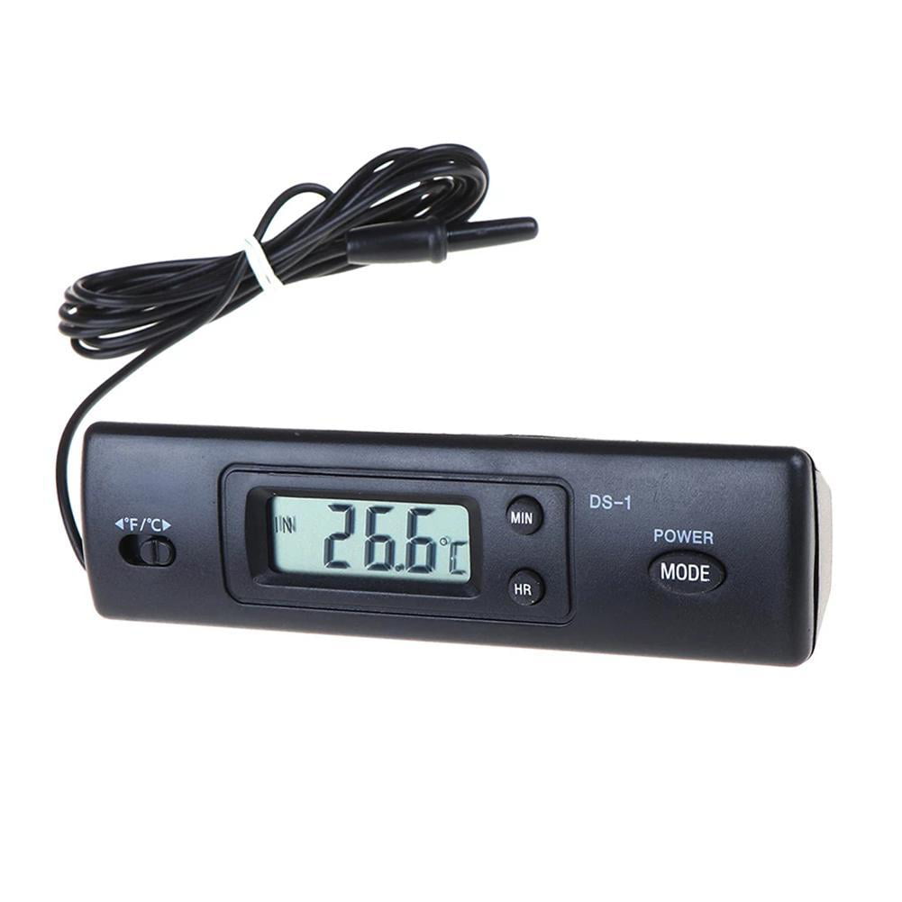 Automotive In-Out Digital Thermometer and Clock for Automobiles 