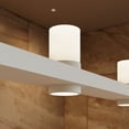 thumbnail image 4 of Sonneman 20QKL08B Intervals 97" Wide Pillar Candle Linear Chandelier - Satin Black / Clear, 4 of 7