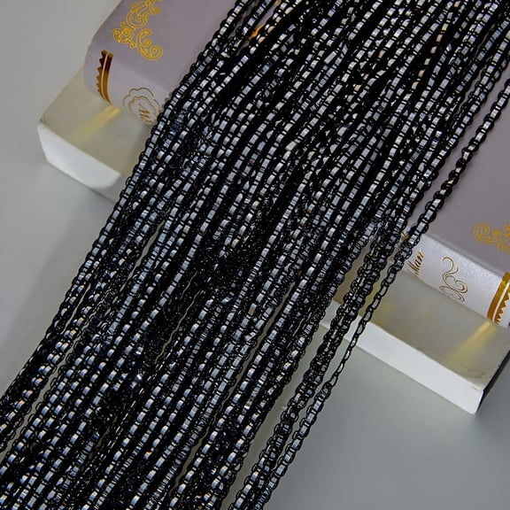 AUQ 1 Pack 39 x 79 Inch Curtains for Doorways Room Divider Curtains Hippie Room Decor Hanging Beaded Curtains for Bedroom Closet Door,Black