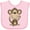 AD-Pink, variant on Inktastic monkey Boys or Girls Baby Bib
