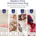 thumbnail image 4 of Abani Neutral Beige Area Rug 9' x 12' for Living Room, Bedroom - Zen Reiki Circles Pattern - Durable & Easy to Clean, 4 of 5