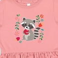 thumbnail image 4 of Inktastic Woodland Raccoon Spring Flowers Girls Toddler Dress, 4 of 5