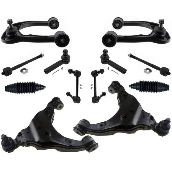 Front Lower & Upper Control Arms Tie Rods & Links For Toyota Tacoma 2016-2023