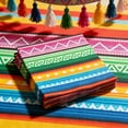 thumbnail image 4 of Circus Carnival Party Decoration Disposable Paper Napkin, Mexican Striped Paper Napkin, for Tacos, Snacks, Desserts, Cinco de Mayo Party Supplies, and Birthday Table Decoration, Yellow Green Red, 4 of 6