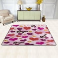thumbnail image 2 of Dreamtimes Cartoon Girl Heart Pattern Non-Slip Area Rug 36"x24", Cute Valentine Floor Carpet Comfort Floor Mats Decor for Indoor Front Porch,Living Room, Bedroom,Kitchen, 2 of 5