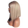 thumbnail image 4 of Perruque blonde courte et lisse pour femme, 4 of 4
