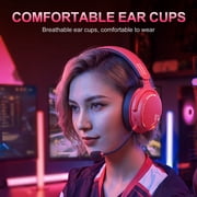 ONIKUMA 2.4GHz Wireless Gaming Headset for PS5/PS4/PC/Xbox/Switch/, Gaming Headphone with Noise-Canceling Mic, 7.1 Stereo Surround Sound, RGB Light, 60H Battery Life
