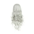 thumbnail image 3 of OneDor Full Head Beautiful Long Curly Wave Stunning Wig Charming Curly Costume Wigs with Fringe (Silver) …, 3 of 3