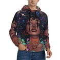 thumbnail image 2 of Sigee Cosmic Garden Woman Portrait for Men's Pullover Hoodie Sweatshirts Adult Casual Long Sleeve Sweatshirts ,Sizes S-4XL-Small, 2 of 7