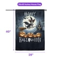 thumbnail image 5 of Happy Halloween Rat Terrier Witch Pumpkins Bats House Flag 28x40in Double Sided Ratty Dog Lover Outdoor Decor - 13012, 5 of 5