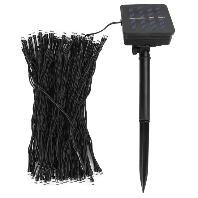 Luz festiva, 17M 100LED Cadena solar Luz decorativa solar Luces de cadena navideñas Rendimiento incomparable