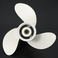 thumbnail image 4 of 2X 6G1-45941-00-El for 6-8Hp 8 1/2 x 8 1/2 Boat Outboard Propeller White Aluminum Alloy 7 Spline Tooths, 4 of 9
