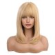 thumbnail image 3 of Peluca europea y americana para damas, cabello corto rubio, fibra química, estilo africano, tocado, 3 of 5
