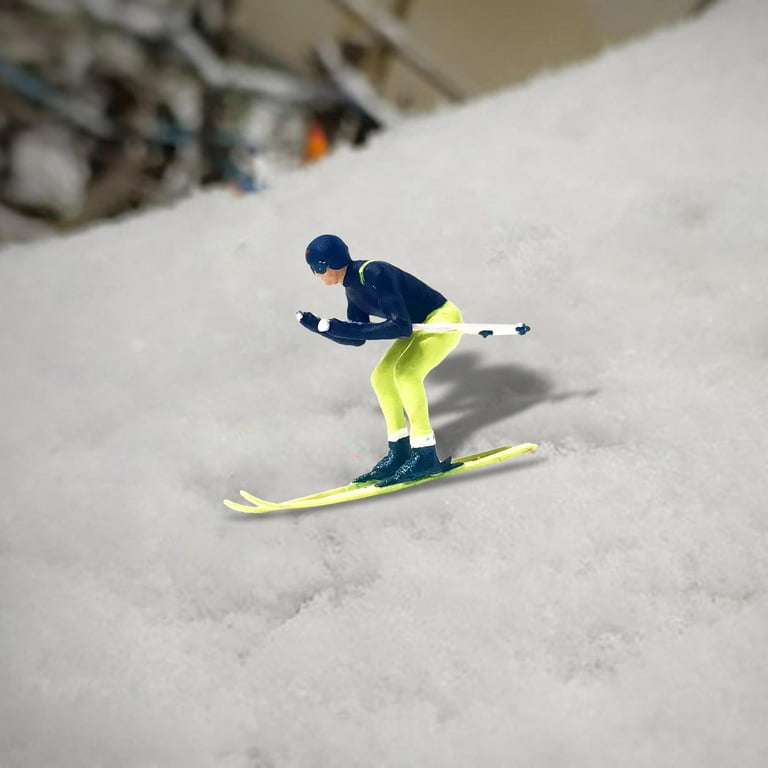 1/87 Skiing Figures Micro Landscape Miniature Scenes Scenario