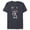 Navy Heather, variant on Mickey Mouse with American Flag USA Fourth of July - Short Sleeve Blended T-Shirt for Adults - Customized-Dark Heather
