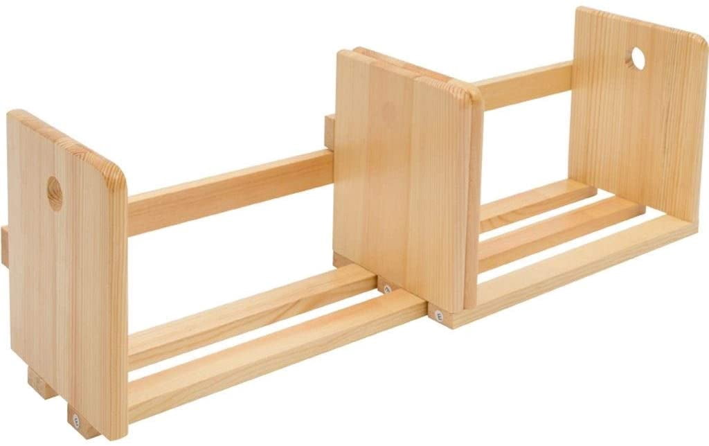 Home Bookshelf Solid Wood Extendable Desk Tabletop Book Rack ...