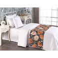 thumbnail image 2 of Spring Bed Runner, Repeating Hand-Drawn Watercolor Poppy Flowers Pattern Ornament Flora, Decorative Accent Bedding Scarf for Hotels Homes & Guest Rooms, Twin, Cinnamon Pale Chocolate, by Ambesonne, 2 of 3