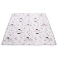 thumbnail image 4 of NFTIGB Baby High Chair Splat Mat Multipurpose Large Slip Resistance Washable Portable Picnic Mat for Babies Toddlers (51.2 in / 130 cm), 4 of 9