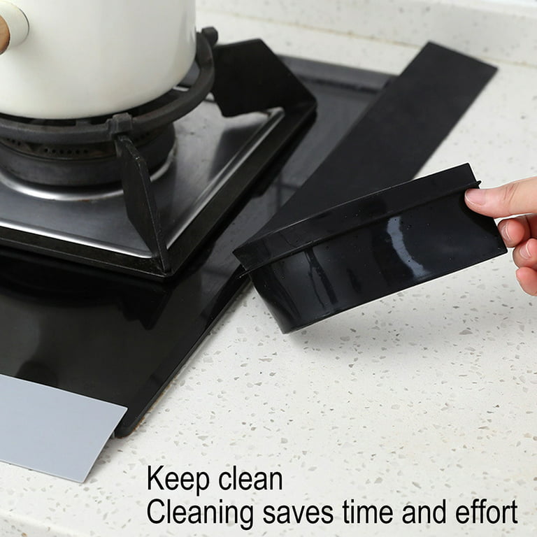 Counter Stove T-Slot Strip Flexible Stove Counter Gap Cover Silicone Rubber  Kitchen Slot Filler Heat Resistant Mat 
