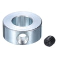thumbnail image 5 of 4 Pack Set Screw Collars 1/2" Bore Zinc Plated Steel Shaft Collars, 1" OD, 7/16" Width Axle Collar Clamp, 5 of 5
