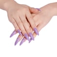 thumbnail image 3 of 1 Set False Nails Wear-resistant Fashionable Classic Trend Different Colors Exquisite Appearance Distinctive Fake Accessories SM17-1978 Purple, 3 of 4