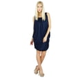 thumbnail image 2 of Bimba Women Spandex Blue Dress Fancy Drape Club Wear Clothing, 2 of 2