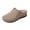 Khaki, variant on KEGIRLOM Women's Versatile Closed-Toe Plus Size Shoes Spring/Summer Style Trendy Soft-Soled Wedge Heel Breathable Embroidered Loafers. Khaki Size 7
