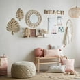 thumbnail image 3 of Bouclair Beige Macrame Ottoman, 3 of 10