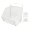 thumbnail image 2 of Small Wire Storage Baskets,Hanging Kitchen Baskets Adhesive Sturdy Wire Storage Baskets for Cabinet Pantry Organization and Kitchen Bathroom, 2 of 7