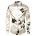 thumbnail image 1 of Camisas hawaianas con cadena dorada, camisas con estampado de mariposas en 3D, camisas de moda para hombres, blusas playeras de manga larga, camisas de solapa de lujo, ropa para hombres, 1 of 6