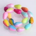thumbnail image 3 of U8MO Rainbow Colorful Coated 12x8mm 15x10mm Teardrop Faceted Opaque Glass Loose Beads-12x8mm 30pcs-Rainbow, 3 of 4