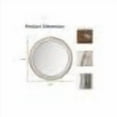 thumbnail image 7 of Round Wall Mirror for Bathroom Vanity, Wooden Farmhouse Circle Mirrors for Bedroom, Entryway, Living Room, Whitewash Edge Decorative Mirror for Home, Office, 7 of 7
