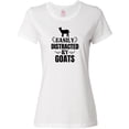 thumbnail image 3 of Inktastic Easily Distracted by Goats Women's T-Shirt, 3 of 5