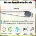 thumbnail image 3 of Dish Towel Holder - Dish Rag Holder For Kitchen Sink Dish Cloth Rack Adjustable, 3 of 6