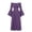Purple, variant on Hurxie Renaissance Dress Women Peasant Medieval Costume Off Shoulder Maxi Dresses with Pockets