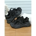 thumbnail image 3 of ZUTY Women's Thick-Soled dad Shoes are Breathable and Comfortable. Casual Sports Shoes are Anti-Slip and wear-Resistant for Outdoor Daily use Black 7, 3 of 6