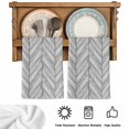 thumbnail image 5 of Gray Wood Grain Kitchen Towels Set of 4, Retro Minimalist Geometric Art Absorbent Dish Towels for Kitchen, Microfiber Hand Towel, Quick Drying Tea Towel for Cleaning Decorative Dishcloths, 5 of 7