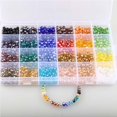 thumbnail image 5 of facefd 1200pcs Artificial Crystal Beads 24 Colors 6mm Crystal Beads Assorted Kit Loose Spacer Beads for Jewelry Making DIY Crafting, 5 of 5