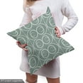 thumbnail image 4 of Ambesonne Retro Fabric by the Yard Upholstery, Delicate Floral, 3 Yards, Pale Sage Green White, 4 of 4