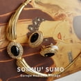 thumbnail image 6 of Vintage Canadian D Brand Choker Necklace, Signature Collarbone Chain, 6 of 7