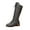 Gray, variant on Black Ladies Fashion Winter Boots With Front Lace-Up Design And Western Style For Daily Wear