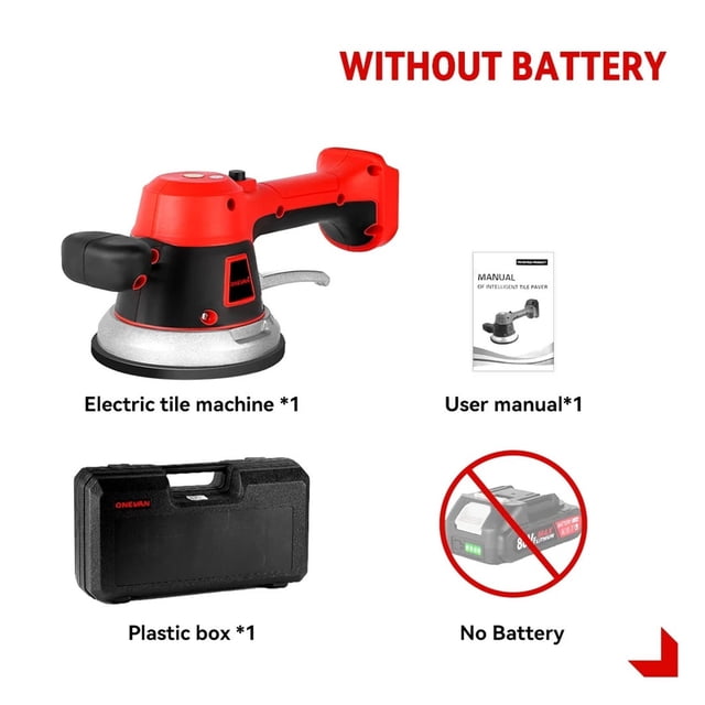 200KG 6ars Tiling Tiles Machine Tiles Vibrator Suction Cup Automatic Floor Vibrator Leveling Power Tool For 18v Battery ,Easy to Use
