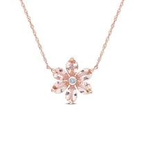 Everly Women's Morganite 10k Rose Gold Necklace