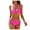 Hot Pink, variant on Elainilye Fashion Womens Bathing Suits Solid Bikini Swimsuits Strap Bikini Deep V Sexy Split Swimsuit Beachwear,Black